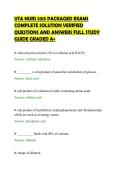 UTA NURS 5315 PACKAGED EXAMS COMPLETE SOLUTION VERIFIED QUESTIONS AND ANSWERS