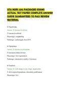 UTA NURS 5315 PACKAGED EXAMS ACTUAL TEST PAPER COMPLETE ANSWER GUIDE GUARANTEED