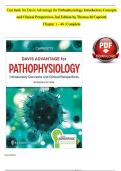 Test bank for Davis Advantage for Pathophysiology Introductory Concepts and Clinical Perspectives 2nd Edition by Theresa M Capriotti &lpar;Chapter 1 - 46 &vert; Complete&rpar;