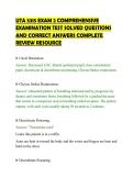 UTA 5315 EXAM 2 COMPREHENSIVE EXAMINATION TEST SOLVED QUESTIONS AND CORRECT ANSWERS