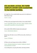 UTA 5315 EXAM 2 ACTUAL TEST PAPER COMPLETE ANSWER GUIDE GUARANTEED TO PASS REVIEW