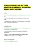 UTA 5315 EXAM 3 ACTUAL TEST PAPER COMPLETE ANSWER GUIDE GUARANTEED TO PASS REVIEW
