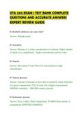 UTA 5315 EXAM 1 TEST BANK COMPLETE QUESTIONS AND ACCURATE ANSWERS EXPERT