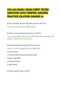 UTA 5315 EXAM 1 EXAM SCRIPT TESTED QUESTIONS WITH VERIFIED ANSWERS PRACTICE SOLUTION