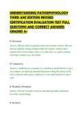 UNDERSTANDING PATHOPHYSIOLOGY THIRD ANZ EDITION REVISED CERTIFICATION EVALUATION