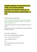 UNDERSTANDING PATHOPHYSIOLOGY THIRD ANZ EDITION REVISED EXAMINATION REVIEW