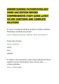 UNDERSTANDING PATHOPHYSIOLOGY THIRD ANZ EDITION REVISED COMPREHENSIVE STUDY GUID
