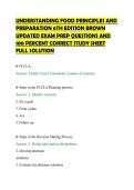 UNDERSTANDING FOOD PRINCIPLES AND PREPARATION 6TH EDITION BROWN UPDATED