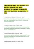 THEORETICAL BASIS FOR NURSING SIXTH EDITION MCEWEN AND WILLS EXAMINATION REVIEW