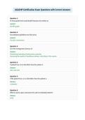 AGACNP Certification Exam Questions with Correct Answers&NewLine;