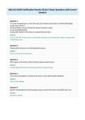 ANA AG&sol;ACNP Certification Practice IQ Set 2 Exam Questions with Correct&NewLine;Answers