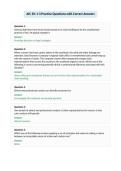 AIC 30&colon; 1-3 Practice Questions with Correct Answers