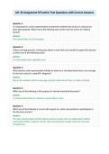 AIC 30 Assignment 8 Practice Test Questions with Correct Answers