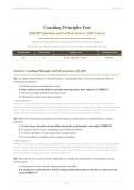 COACHING PRINCIPLES TEST 2026&sol;2027 &vert; Questions & Verified Answers &vert; 100&percnt; Correct &vert; Pass Guaranteed - A&plus; Graded&NewLine;&NewLine;