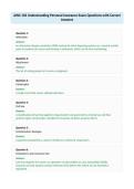 AINS 102 Understanding Personal Insurance Exam Questions with Correct&NewLine;Answers