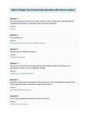 AINS 21 Chapter One Practice Exam Questions with Correct Answers
