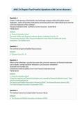 AINS 23 Chapter Four Practice Questions with Correct Answers