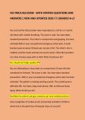 HSI YMCA BLS EXAM - WITH VERIFIED QUESTIONS AND ANSWERS &vert; NEW AND UPDATED 2026 &excl;&excl;&excl; &vert;GRADED A&plus;&sol;&sol;