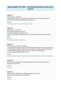 Applied Algebra C957 WGU - Learning Checks Questions with Correct&NewLine;Answers