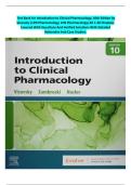 Test Bank for Introduction to Clinical Pharmacology&comma; 10th Edition by Visovsky &vert;LPN Pharmacology&comma; LVN Pharmacology&vert;All 1-20 Chapters Covered With Questions And Verified Solutions With Detailed Rationales And Case Studies&period;