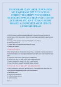 PN HESI EXIT EXAM &lpar;NEXT GENERATION NCLEX&rpar; FORMAT 2025 WITH ACTUAL CORRECT QUESTIONS AND VERIFIED DETAILED ANSWERS