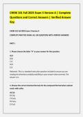CHEM 101 Fall 2025 Exam 3 Version A Questions and Correct Answers&period;pdf