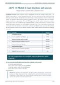 A&P 1 101 MODULE 2 EXAM 2026&sol;2027 &vert; Portage Learning Questions & Verified Answers &vert; Pass Guaranteed - A&plus; Graded&NewLine;&NewLine;