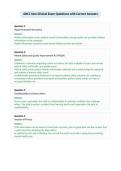 ANCC Non-Clinical Exam Questions with Correct Answers