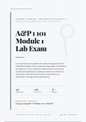 A&P 1 101 MODULE 1 LAB EXAM 2026&sol;2027 &vert; Portage Learning BIOD 151 &vert; Anatomical Terminology & Lab Safety &vert; Verified Q&A &vert; Pass Guaranteed - A&plus; Graded&NewLine;&NewLine;