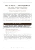 A&P 1 101 MODULE 4 SKELETAL SYSTEM EXAM 2026&sol;2027 &vert; Portage Learning BIOD 151 &vert; Verified Questions & Answers &vert; Pass Guaranteed - A&plus; Graded&NewLine;&NewLine;