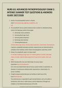 NURS 611 Advanced Pathophysiology Exam 2 Study Guide &vert; Intensive Summer Review Resource &vert; Advanced Nursing Exam Prep &vert; Updated 2027&sol;2028