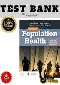Complete Test Bank For Population Health&colon; Creating a Culture of Wellness 3rd Edition By David B&period; Nash&semi; Alexis Skoufalos&semi; Raymond J&period; Fabius&semi; Willie H&period; Oglesby  &vert; All Chapters 1-14 Completely Covered With Rationales&period;