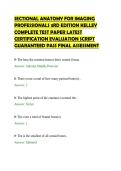 SECTIONAL ANATOMY FOR IMAGING PROFESSIONALS 3RD EDITION KELLEY COMPLETE TEST PAPER LATEST CERTIFICATION EVALUATION SCRIPT GUARANTEED PASS FINAL ASSESSMENT&period;pdf&NewLine;&NewLine;