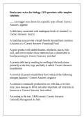 final exam review for biology 1322 questions with complete solutions