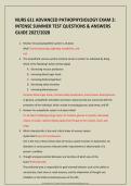 NURS 611 ADVANCED PATHOPHYSIOLOGY EXAM 2&colon; &NewLine;INTENSE SUMMER TEST QUESTIONS & ANSWERS &NewLine;GUIDE 2027&sol;2028