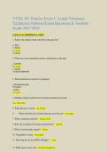 VTNE 101 Veterinary Technician National Exam Study Guide &vert; Veterinary Technician Certification Exam Prep Resource &vert; Updated 2027&sol;2028