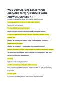 WGU D089 ACTUAL EXAM PAPER &NewLine;&lpar;UPDATED 2026&rpar; QUESTIONS WITH &NewLine;ANSWERS GRADED A&plus;