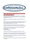 TFM11 FIRE ALARM COMPREHENSIVE QUESTIONS AND ANSWERS SURE A&period;pdf
