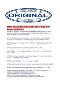 TFM11 ALARM EXAMINERS SET QUESTIONS AND ANSWERS SURE A&period;pdf