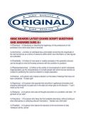 ABGC BOARDS LATEST EXAMS SCRIPT QUESTIONS AND ANSWERS SURE A&period;pdf