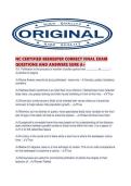 NC CERTIFIED BEEKEEPER CORRECT FINAL EXAM QUESTIONS AND ANSWERS SURE A&period;pdf