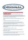 NC CERTIFIED BEEKEEPER 2026 QUESTIONS AND ANSWERS SURE A&period;pdf