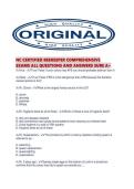 NC CERTIFIED BEEKEEPER COMPREHENSIVE EXAMS ALL QUESTIONS AND ANSWERS SURE A&period;pdf