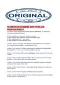 NC CERTIFIED BEEKEEPER QUESTIONS AND ANSWERS SURE A&period;pdf