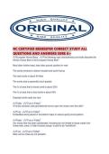 NC CERTIFIED BEEKEEPER CORRECT STUDY ALL QUESTIONS AND ANSWERS SURE A&period;pdf