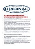NC CERTIFIED BEEKEEPER CORE REVIEW UPDATED QUESTIONS AND ANSWERS SURE A&period;pd