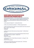 KAPPA SIGMA 2026 EVALUATION EXAM QUESTIONS AND ANSWERS SURE A&period;pdf