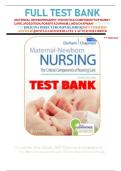 Maternal Newborn Nursing 3rd Edition by Roberta Durham and Linda Chapman Test Bank Updated Latest 2026&ndash;2027 Maternity Nursing Obstetric Nursing Women's Health Newborn Care NCLEX Exam Questions with Verified Answers for BSN RN ADN LPN Nursing Studen
