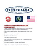 2026 SERVSAFE MANAGER QUESTIONS AND ANSWERS SURE A&period;pdf