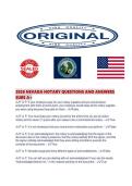 2026 NEVADA NOTARY QUESTIONS AND ANSWERS SURE A&period;pdf